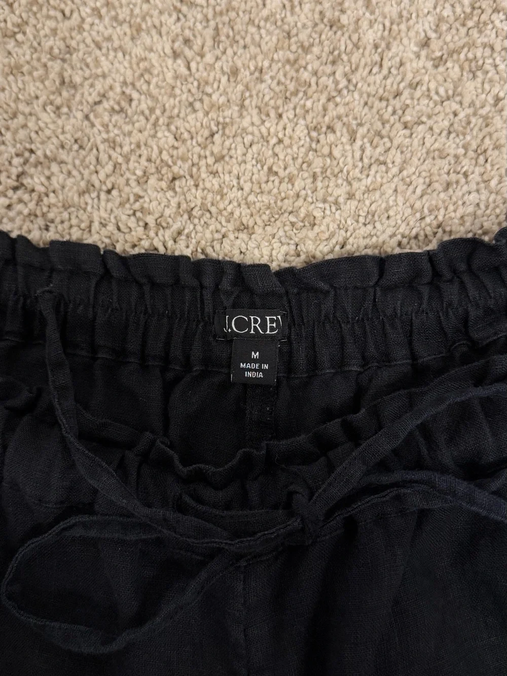 J. Crew Black Linen Pants